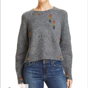 Honey Punch rainbow sweater size M